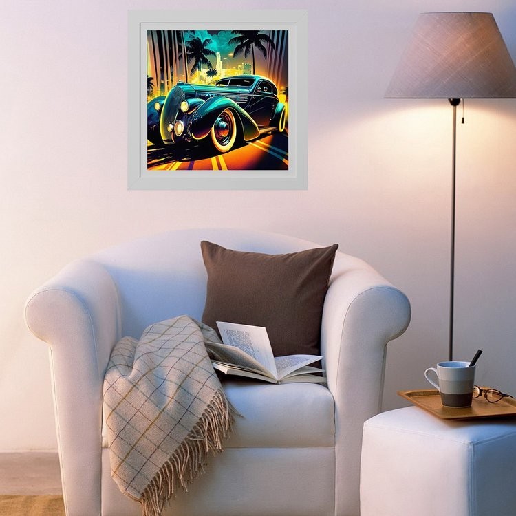 Картина по номерам «Ретро-автомобиль» — картинка 3