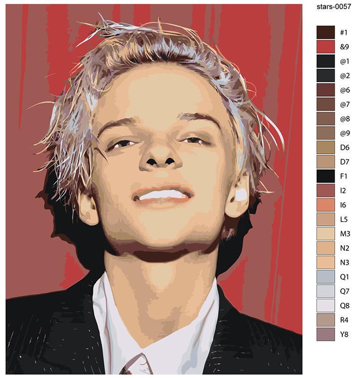Картина по номерам «Блогер и музыкант Егор Шип 40x50» — картинка 2