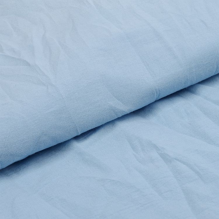 Ткань Хлопок крэш, 5 м х 150 см, 90 г/м², цвет: светло-голубой, TBY — картинка 3