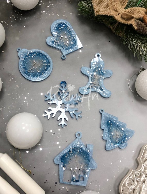 Набор для создания 12 шт. елочных игрушек №2 Illueene — картинка 6