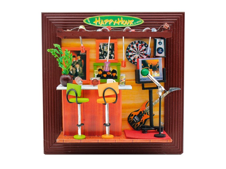 Набор для создания миниатюры (румбокс) «Рок Бар» — картинка 2