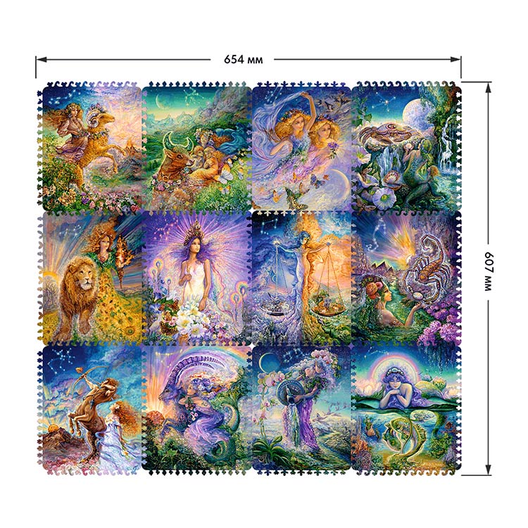 Деревянные пазлы DAVICI «12 знаков. Коллекция «Знаки зодиака» — картинка 2