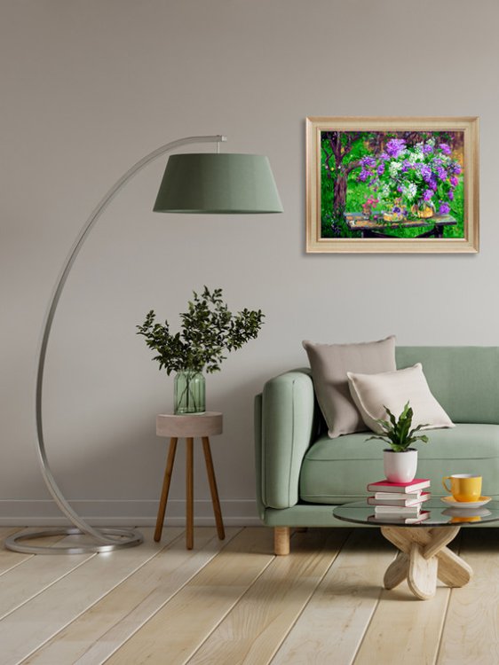 Картина по номерам «Сирень в саду» — картинка 8