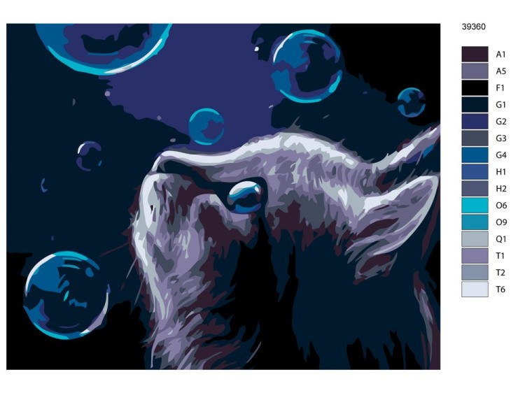 Картина по номерам «Мыльные пузыри» — картинка 2