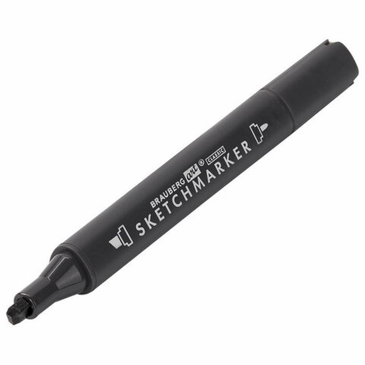 Маркер для скетчинга двусторонний 1 мм - 6 мм BRAUBERG ART CLASSIC, цвет: дубовый — картинка 5