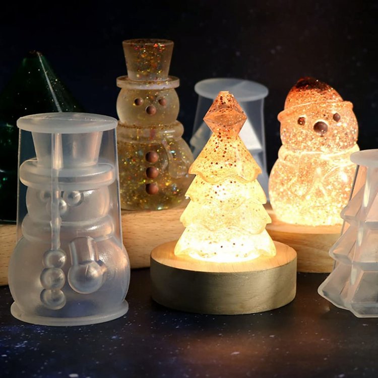 Силиконовый молд - Свеча елка №3, 8,5x5,5см, 1 шт. — картинка 2