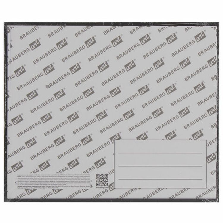 Холст черный на картоне (МДФ), 30х40  см, грунт, хлопок, мелкое зерно, BRAUBERG ART CLASSIC — картинка 5