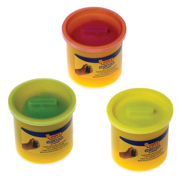 Пластилин на растительной основе «Blandiver» JOVI (Испания), 3 цвета, 330 г, неоновый — картинка 2