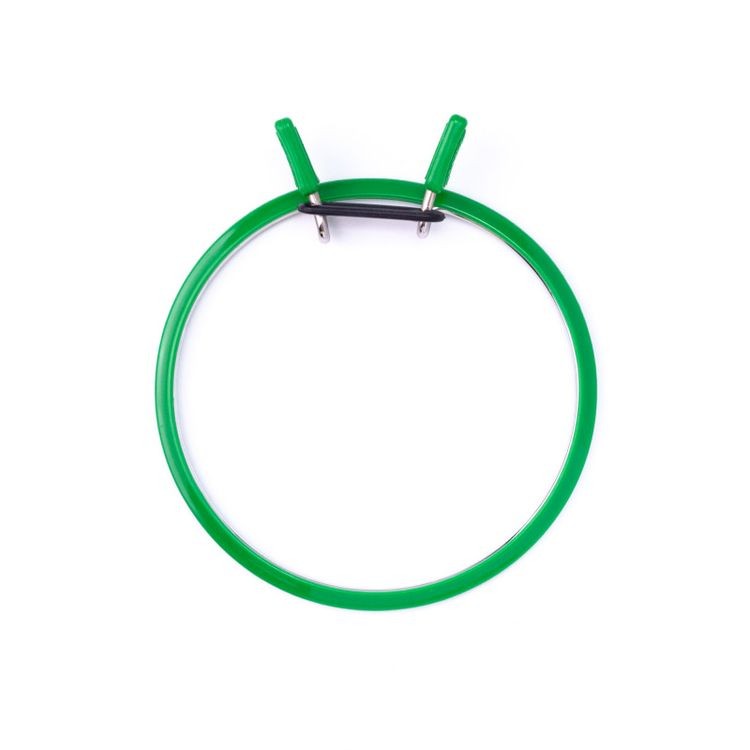 Пяльцы пружинные, диаметр 12,6 см, h-7, цвет: зеленый, Nurge — картинка 6