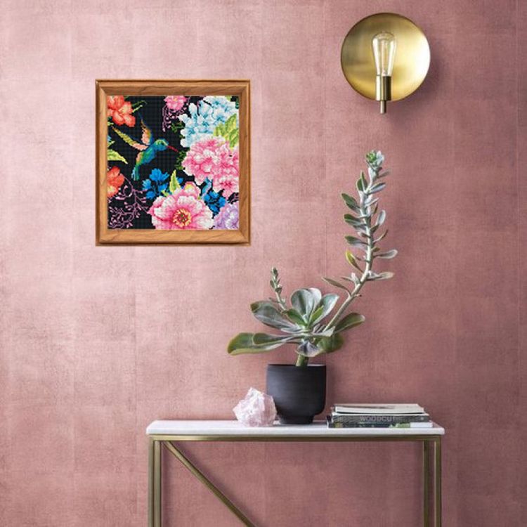 Алмазная вышивка «Колибри в саду» — картинка 6