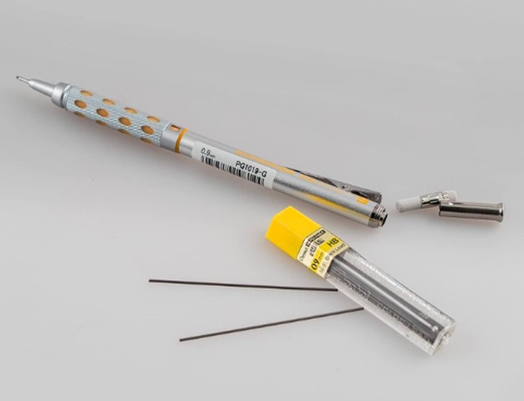 Карандаш автоматический профессиональный GRAPHGEAR 1000 0,9 мм, НВ, Pentel — картинка 8