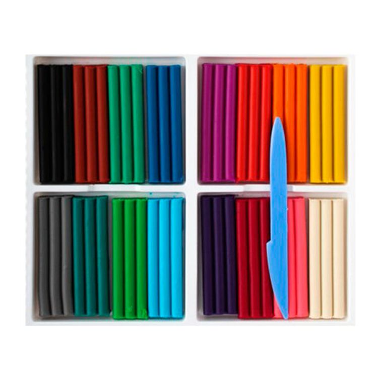 Пластилин мягкий Луч «Кроха», 16 цветов, 240 г, со стеком — картинка 2