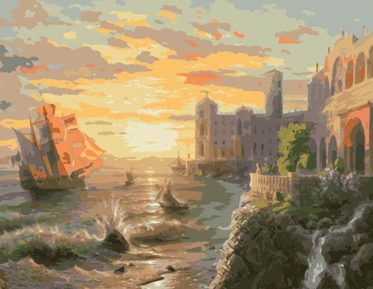 Картина по номерам «Древние города»