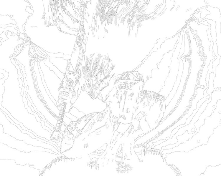 Картина по номерам «Берсерк Berserk манга аниме: Гатс броня» — картинка 3