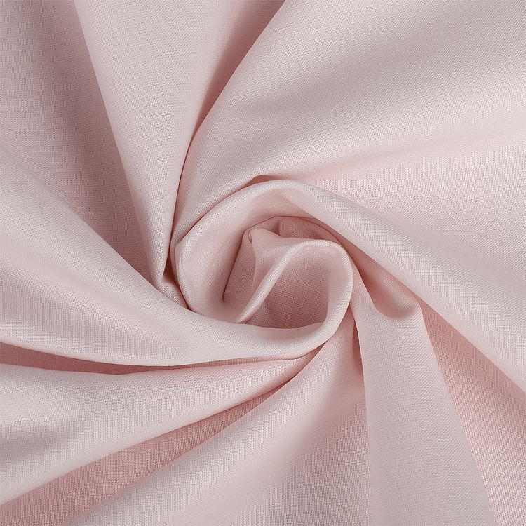 Ткань ранфорс гладкокрашенная, 3 м, ширина 240 см, 130 г/м², цвет: розовое безе, Wella Home