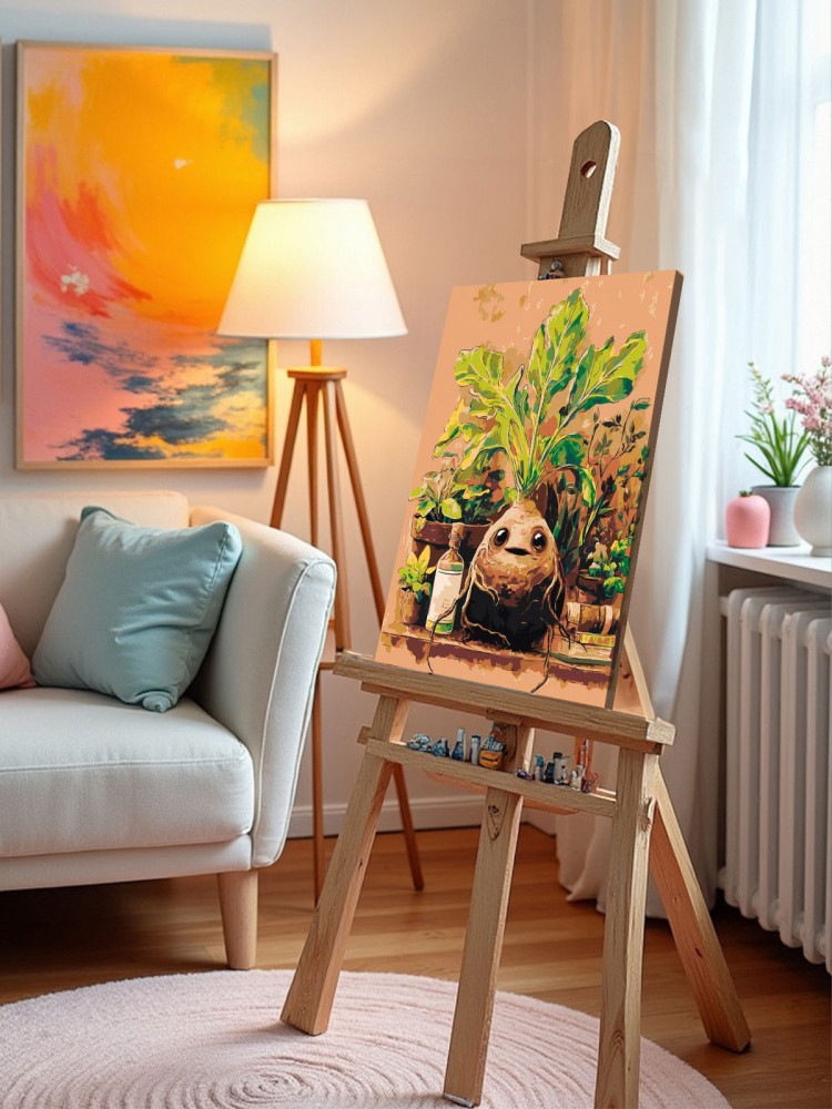 Картина по номерам Гарри Поттер растение мандрагора арт — картинка 10