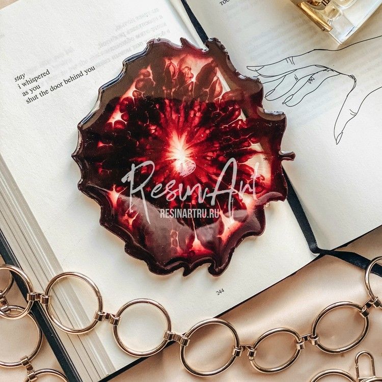 Подстаканник Осиновый лист - Силиконовый молд, ResinArt — картинка 2