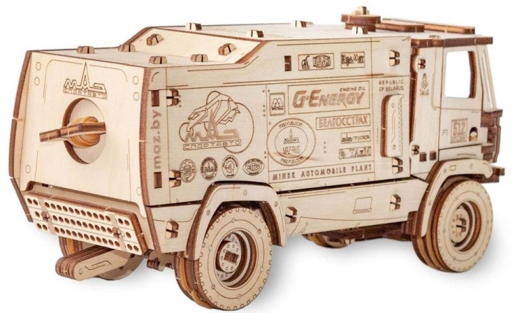 Конструктор из дерева «МАЗ-5309RR 1:20», Eco Wood Art — картинка 2
