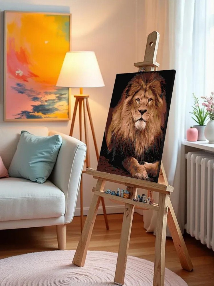 Картина по номерам «Царь зверей» — картинка 9