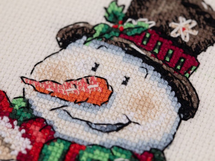 Набор для вышивания «Снеговичок и Дед Мороз» — картинка 4