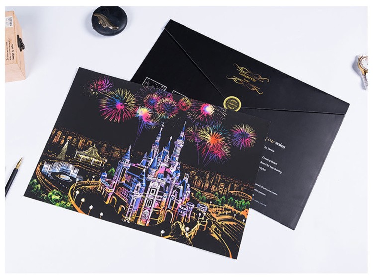 Скретч-картина «Dream Castle» (цветная) — картинка 6