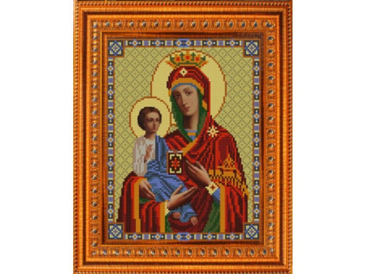 Рисунок на ткани «Богородица Троеручица»