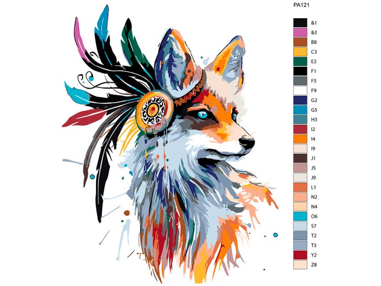 Картина по номерам «Лис - ловец снов» — картинка 2