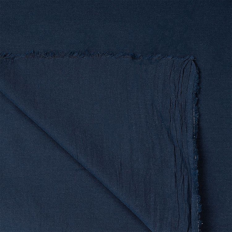 Ткань Хлопок крэш, 1 м х 150 см, 90 г/м², цвет: темно-синий, TBY — картинка 5