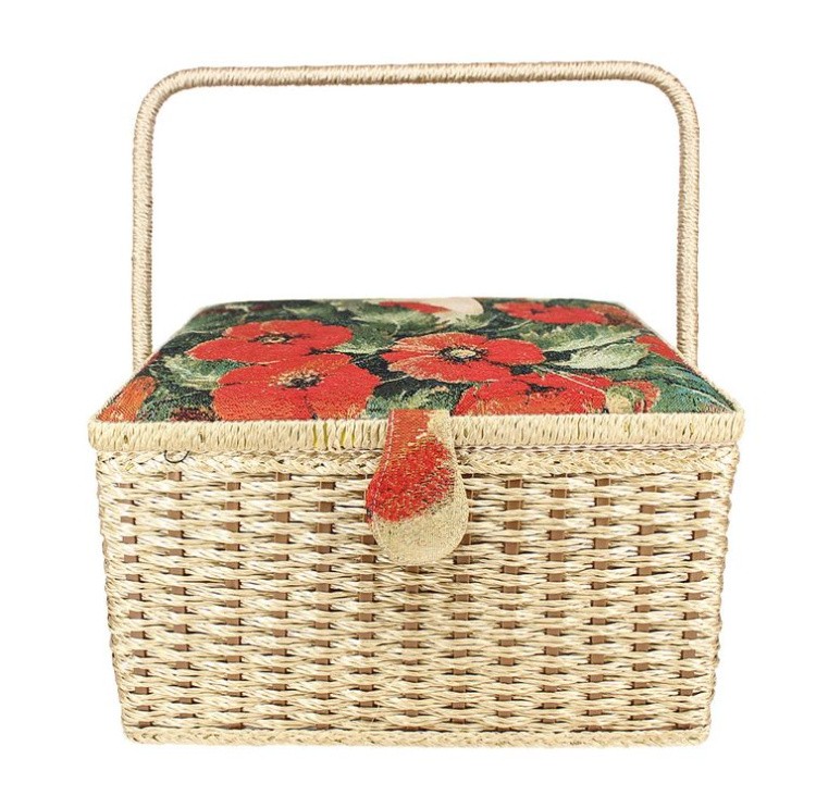 Шкатулка для швейных принадлежностей «Красные маки» — картинка 2