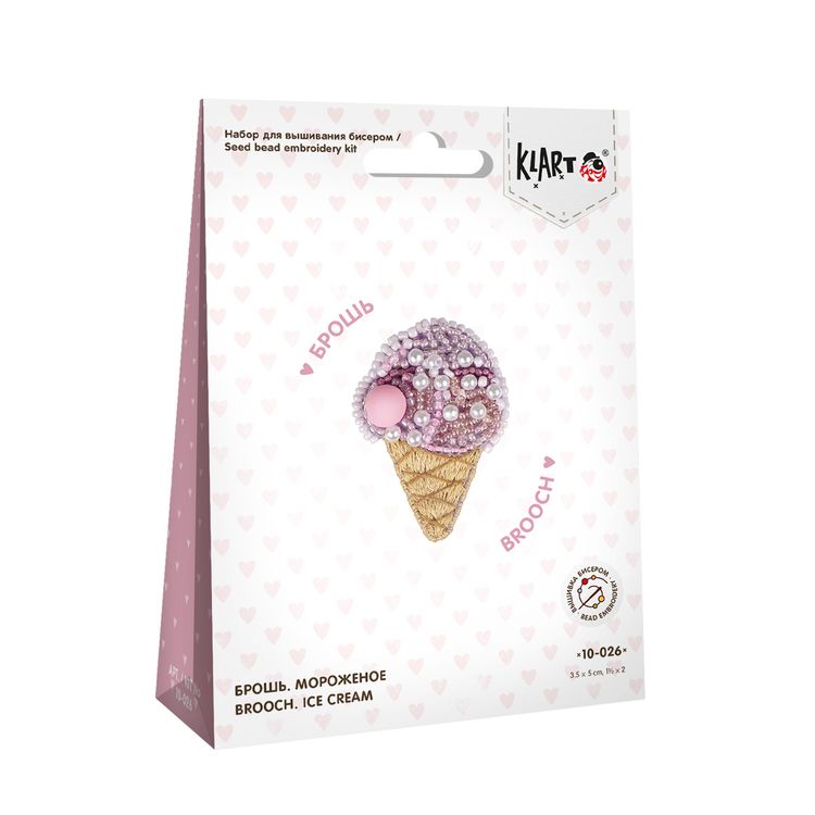 Набор для вышивания «Брошь. Мороженое» — картинка 4