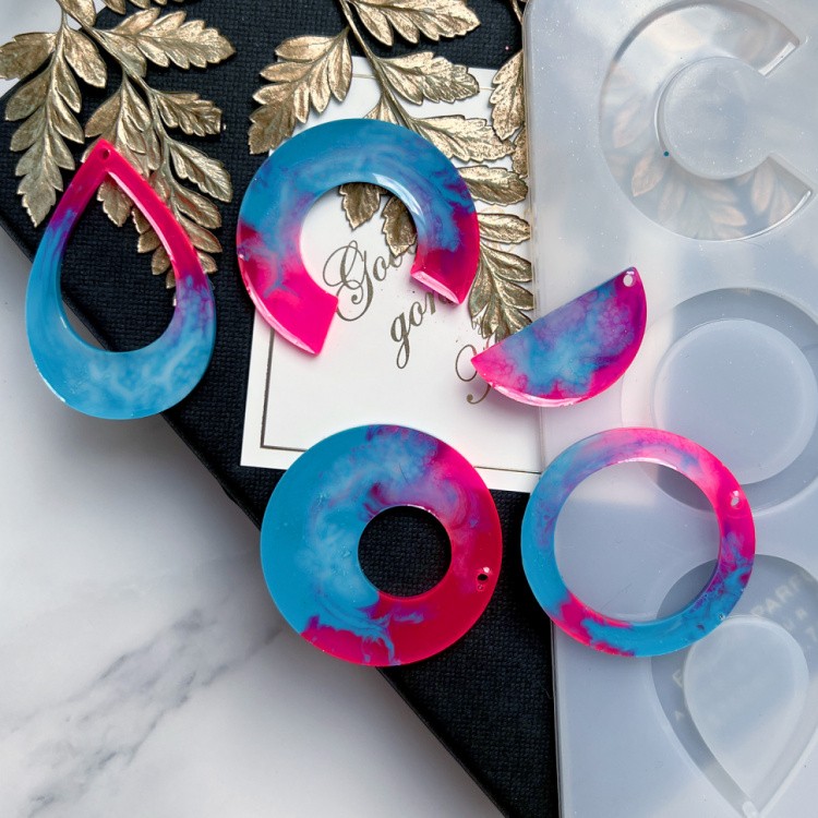 Силиконовый молд Epoxy Master для сережек, 15х15 см — картинка 4