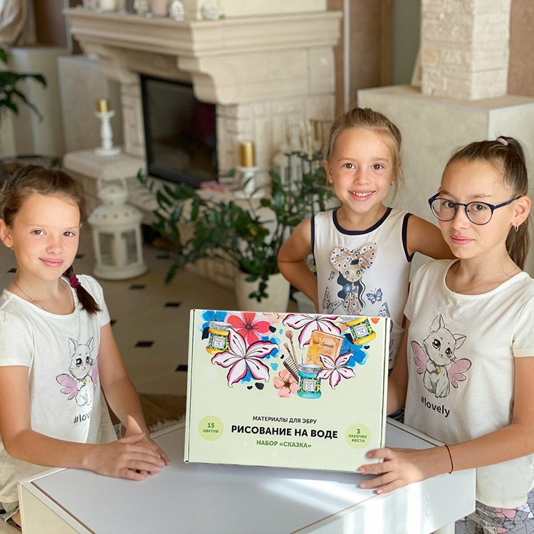 Набор для эбру «Сказка», 15 цветов, Amazing Color — картинка 5