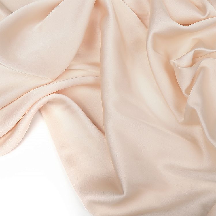 Ткань шелк Армани, 5 м, ширина 150 см, 90 г/м², цвет: 07 экрю, TBY — картинка 5