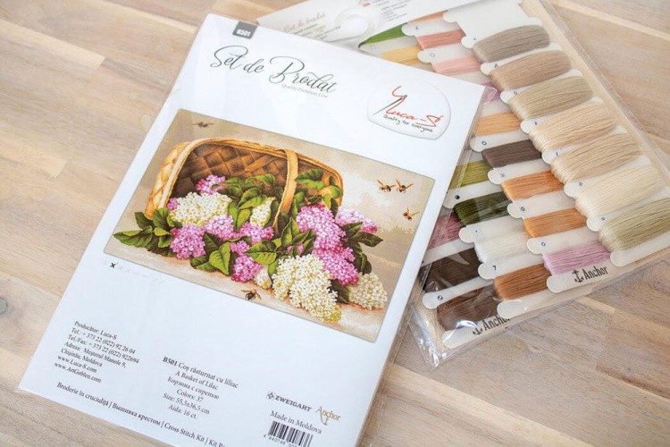 Набор для вышивания «Корзина с сиренью» — картинка 4