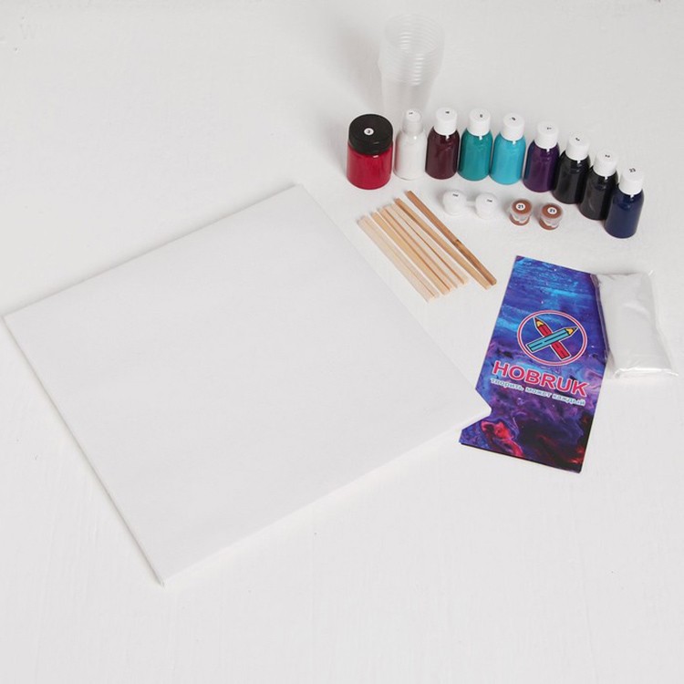 Набор для рисования жидким акрилом Флюид Арт «Космос» — картинка 2