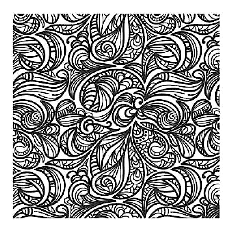 Текстурный лист «Листья орнамент», Craft&Clay