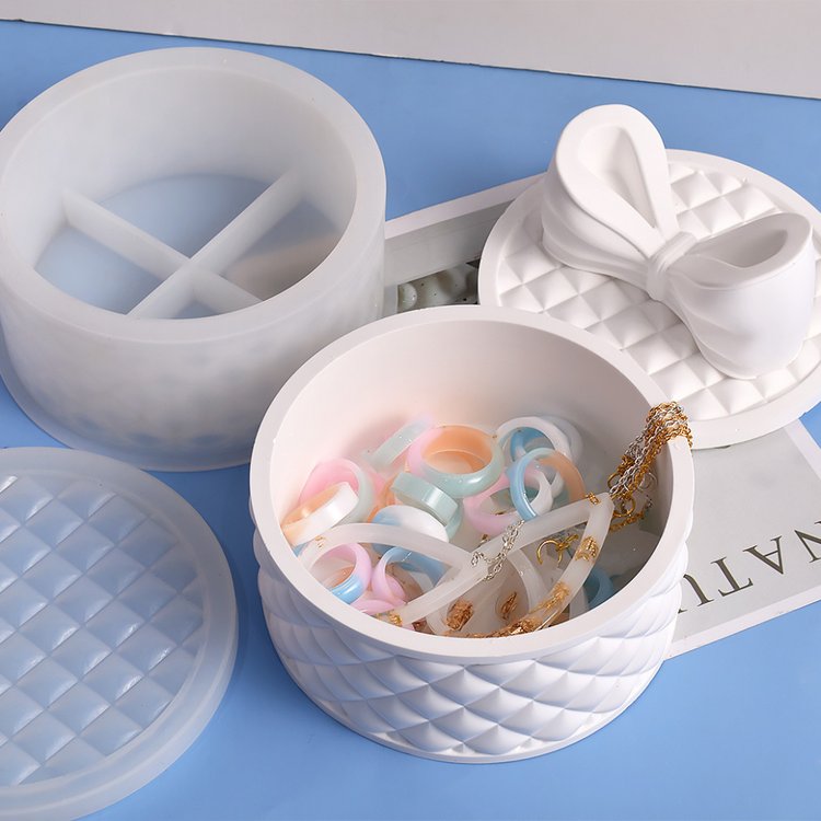 Силиконовый молд - Шкатулка №9, d 14 см, 1 шт. — картинка 5