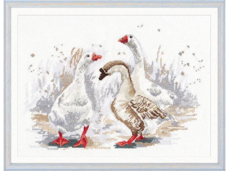 Набор для вышивания «Три весёлых гуся» — картинка 2