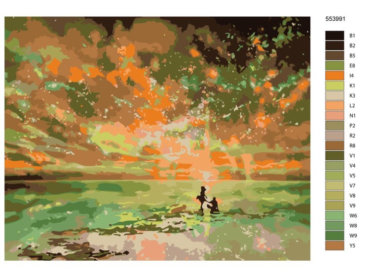 Картина по номерам «Неземное небо 2» — картинка 2