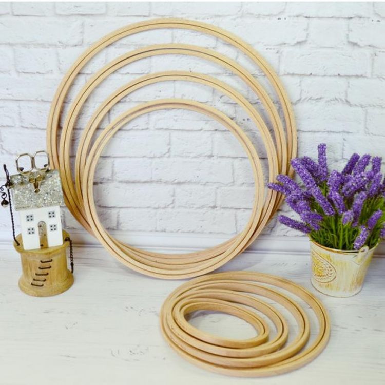 Пяльцы деревянные без винта, диаметр 16 см, h=8 — картинка 3