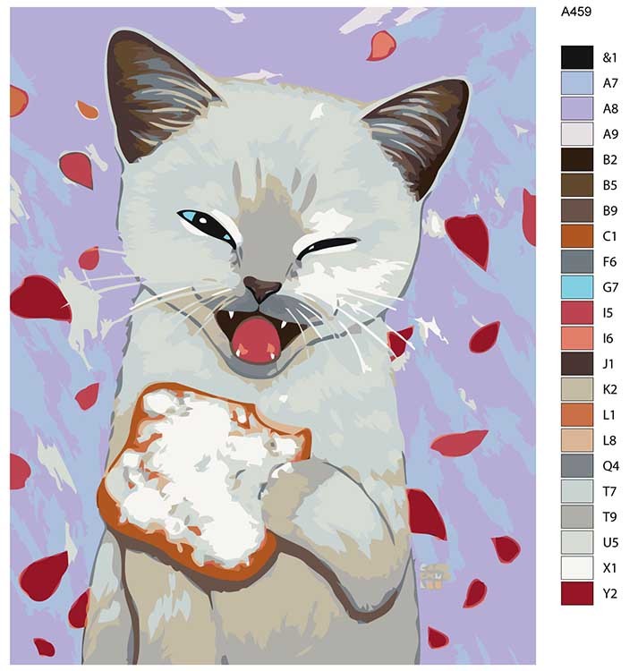 Картина по номерам «Вкусный бутербродик» — картинка 2