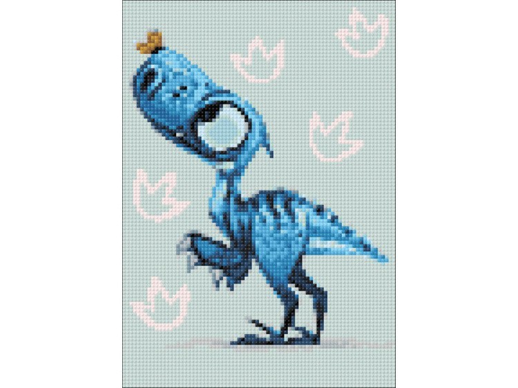 Алмазная вышивка «Любопытный Дино» — картинка 3