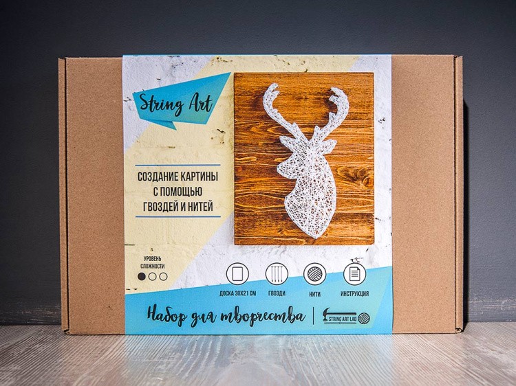 Набор для творчества STRING ART «Олень» — картинка 2