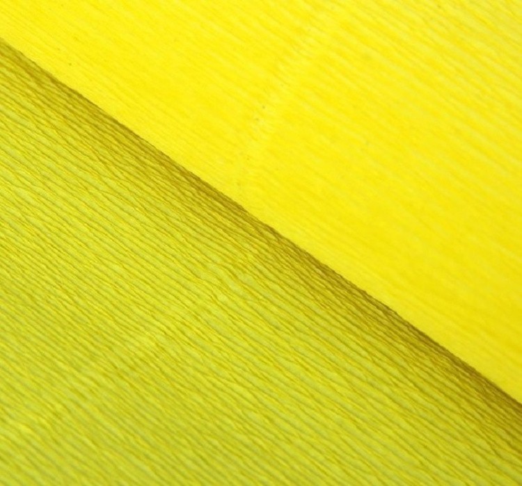 Бумага гофрированная, цвет: лимонный, 2,5 м, Color KIT
