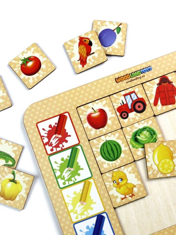 Развивающее пособие из дерева. Досочки «Ассоциации-3» — картинка 6