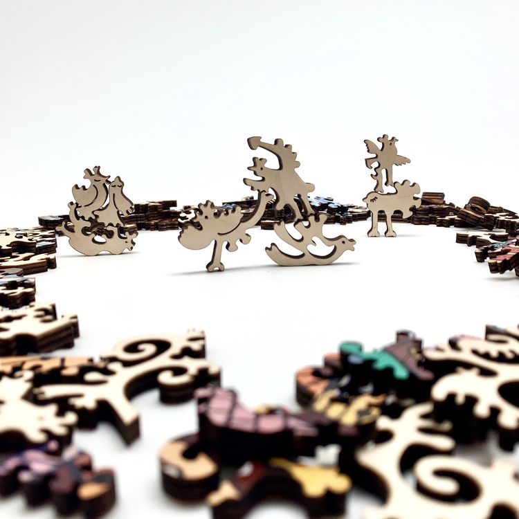 Деревянные пазлы DAVICI «Из жизни птичек» — картинка 8