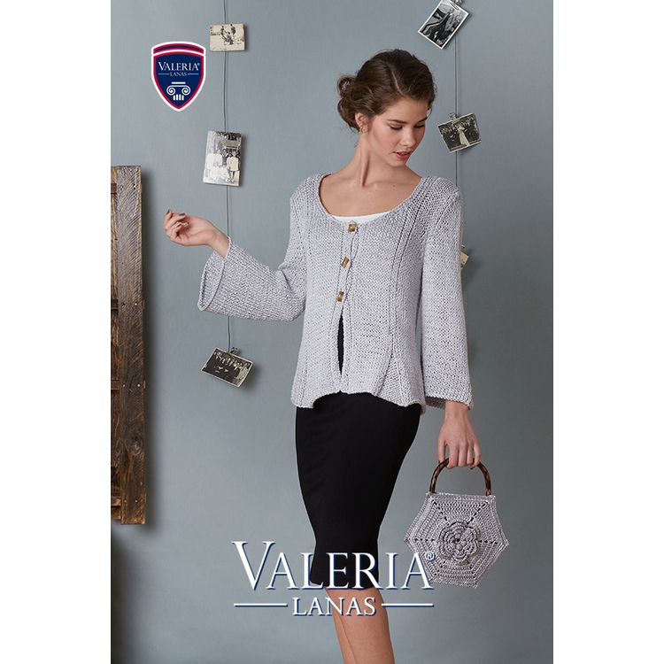 Пряжа SEAM Valeria di Roma VENUS (032), серый, 5 шт. по 50 г — картинка 3