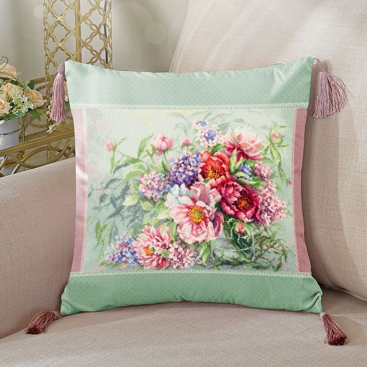 Набор для вышивания «Пионы и гортензии» — картинка 12