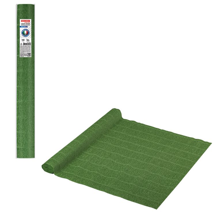 Бумага гофрированная Fiore 140 г/м2, травяная (991), 50х250 см, Brauberg