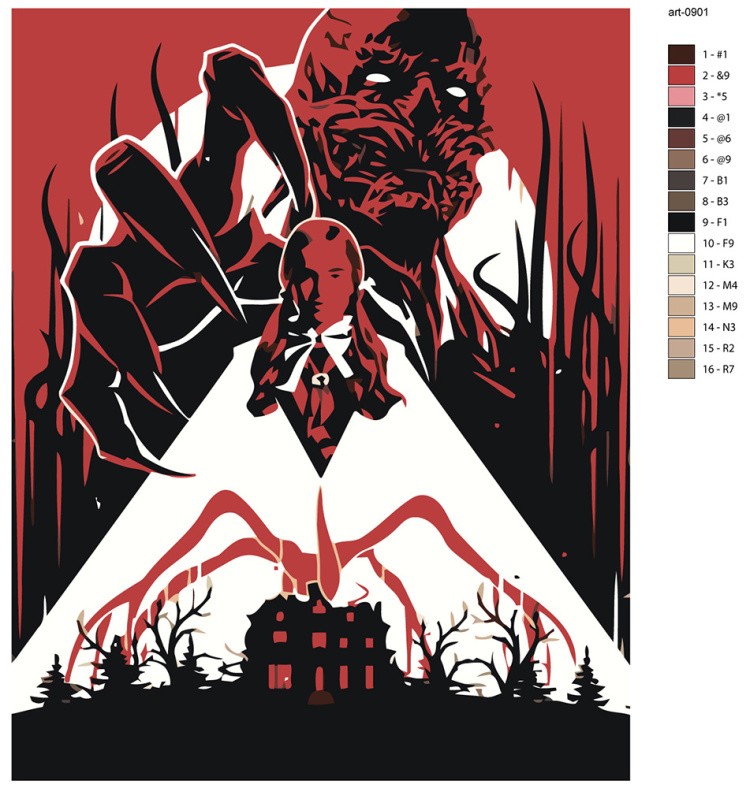 Картина по номерам ОСД Очень странные дела Векна — картинка 2